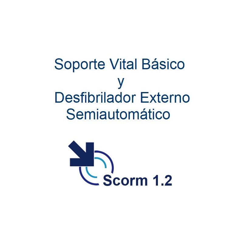 Scorm 1.2.  Licencia. Soporte vital básico y desfibrilador externo semiautomático