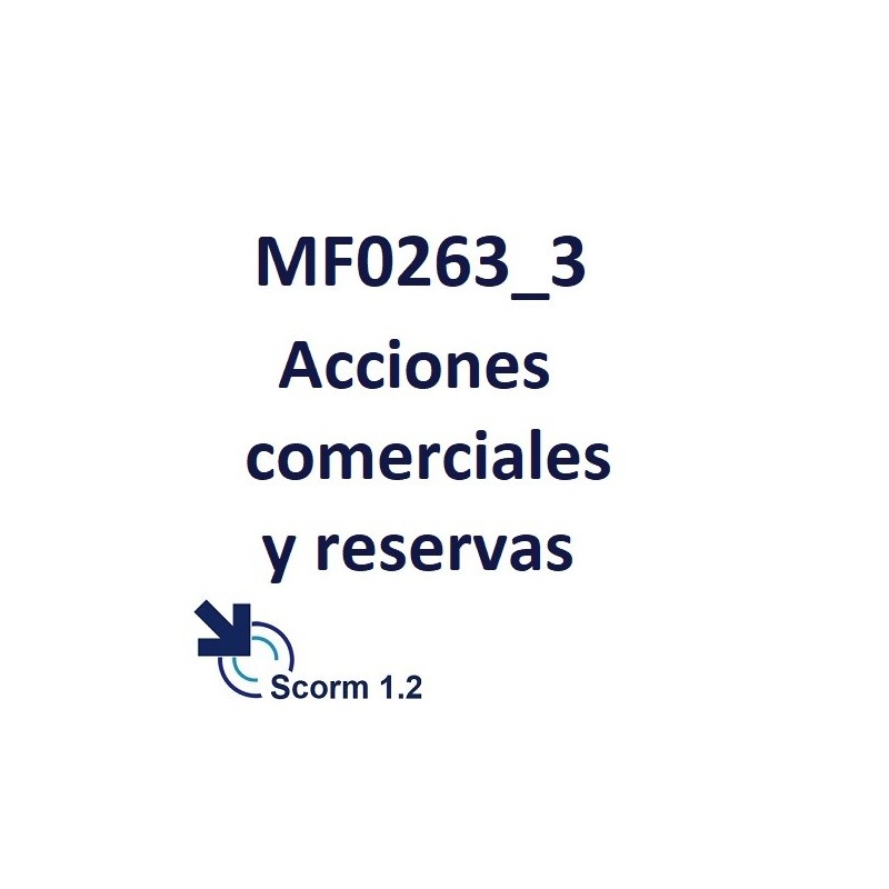 Scorm 1.2.  Licencia. (MF0263_3) Acciones comerciales y reservas