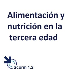 Scorm 1.2.  Licencia.  Alimentación y nutrición en la tercera edad