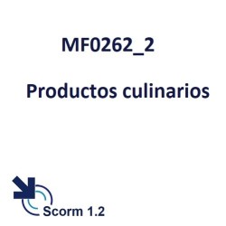 Scorm 1.2.  Licencia.  Productos culinarios. MF0262_2