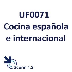 Scorm 1.2.  Licencia.  UF0071 Cocina española e...