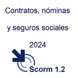 Scorm 1.2.  Licencia. Contratos, nóminas y seguros sociales 2024